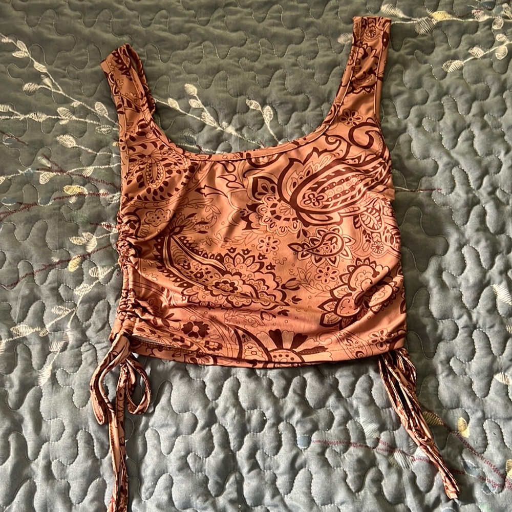 Cowboy Themed Crop Top